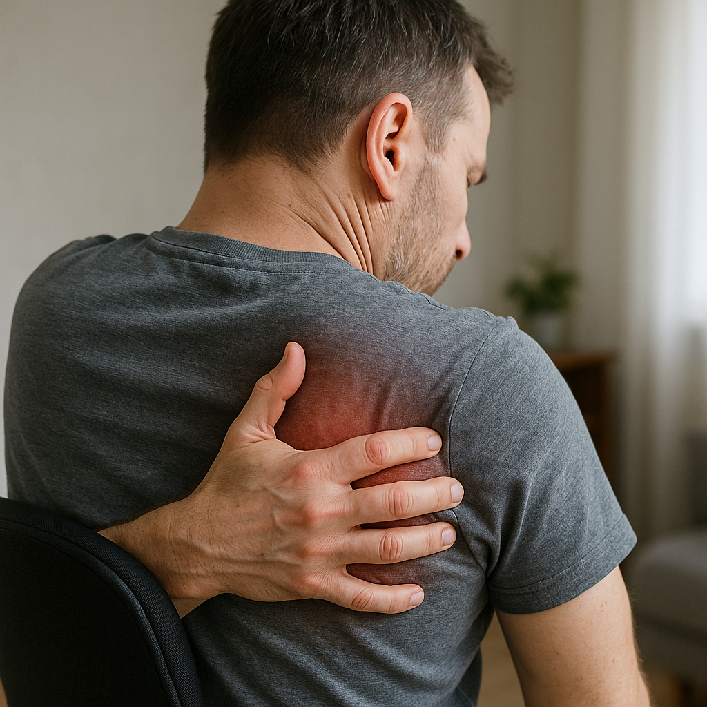 Finding Relief: Understanding Pain Under Your Right Shoulder Blade - Illustration