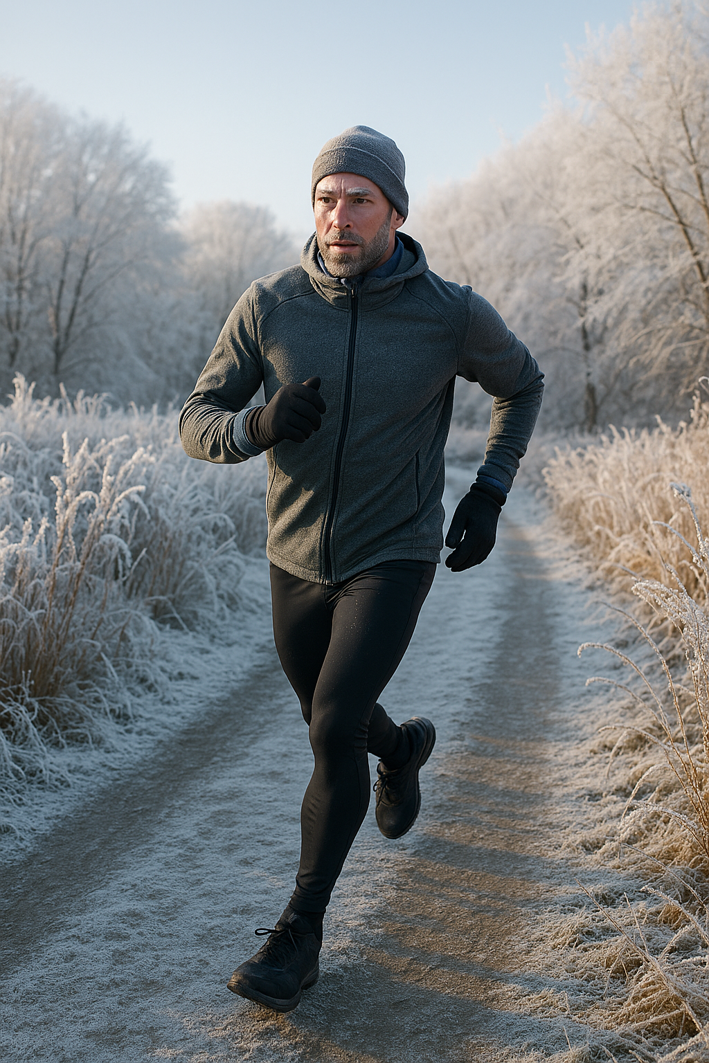 Embrace the Chill: Running in Frost Safely and Comfortably - Illustration