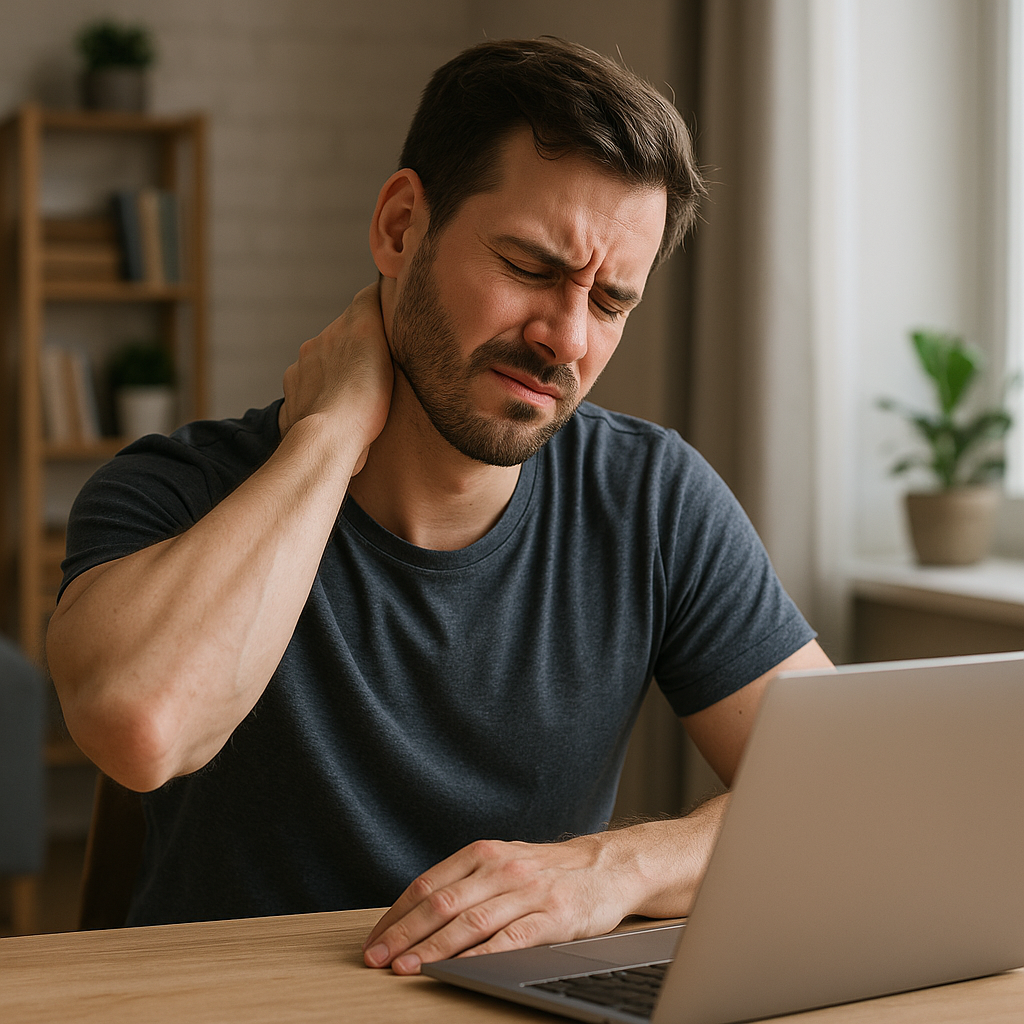 Ease Neck Muscle Tension with Simple Lifestyle Changes - Illustration