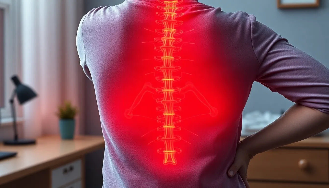 Find lindring fra binyretræthed og lændesmerter gennem stresshåndtering - Illustration