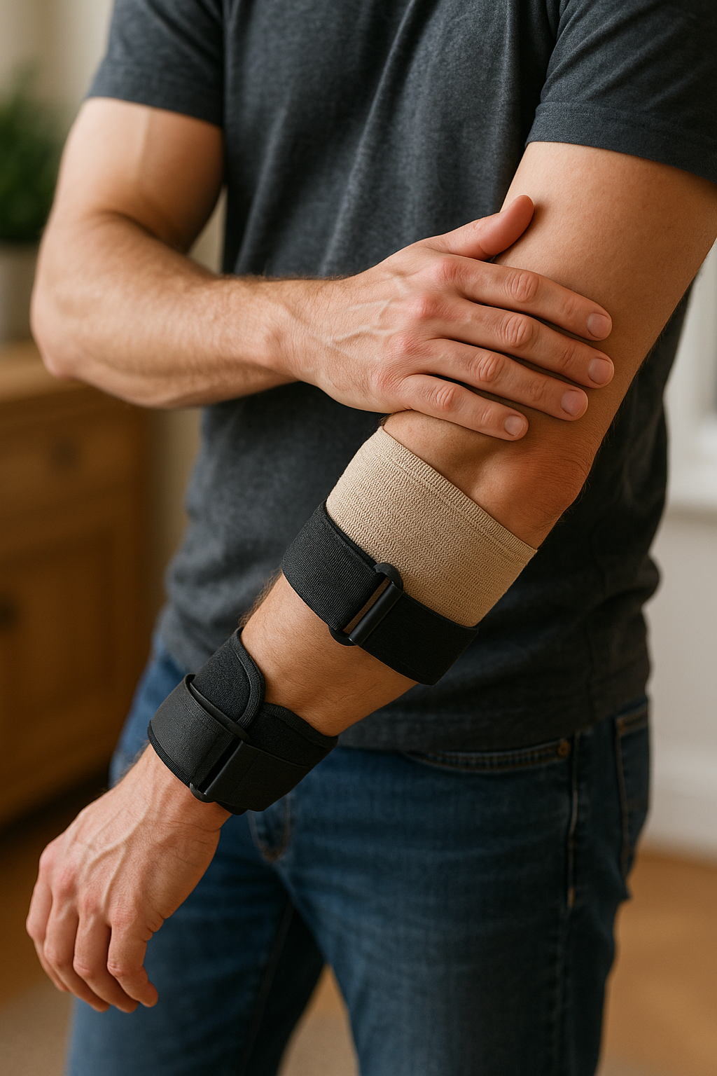 Elbow support bandage: your key to pain-free movement - Illustration