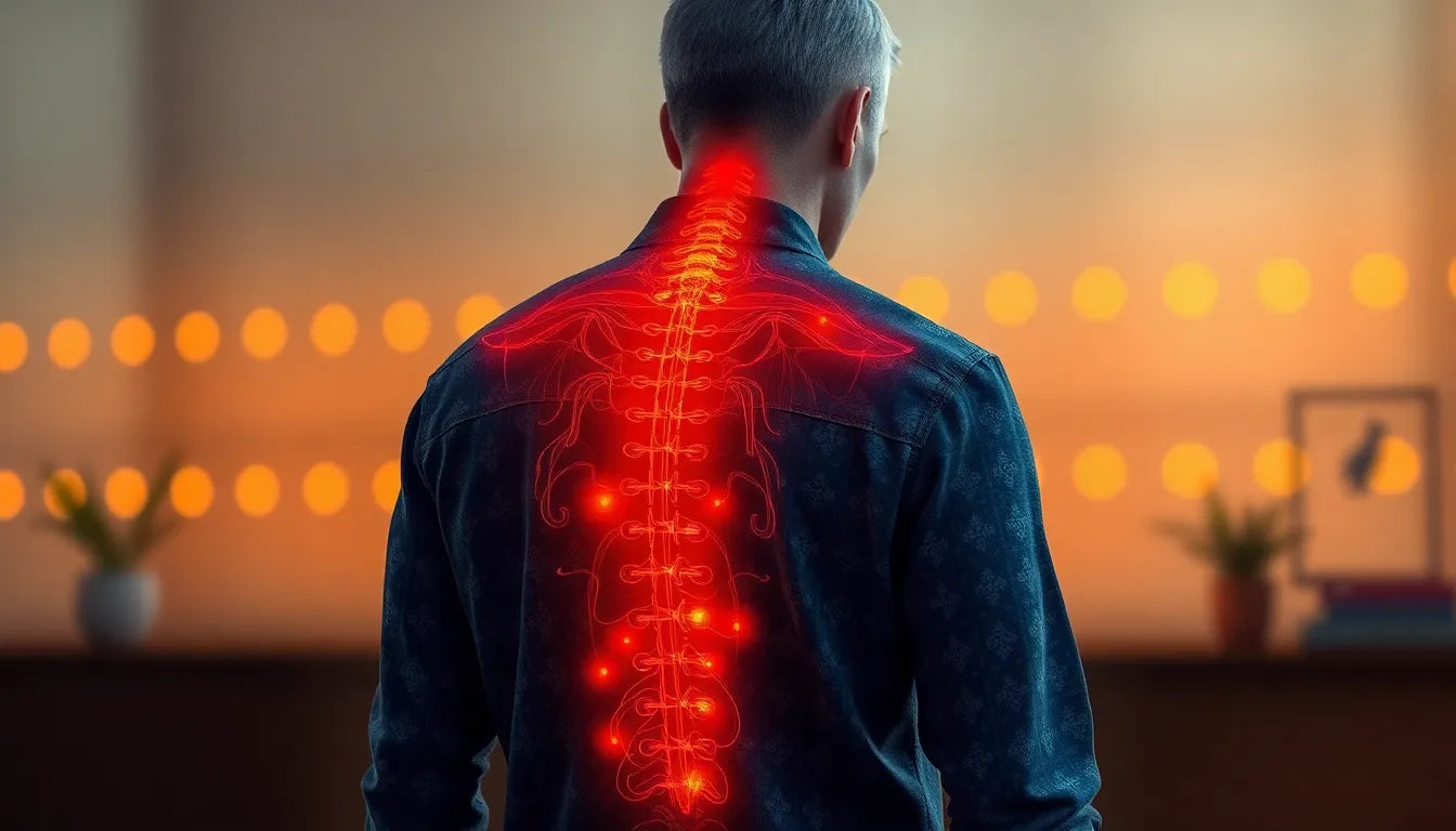 Angst og ondt i ryggen: bryd den onde cirkel af smerte og stress - Illustration