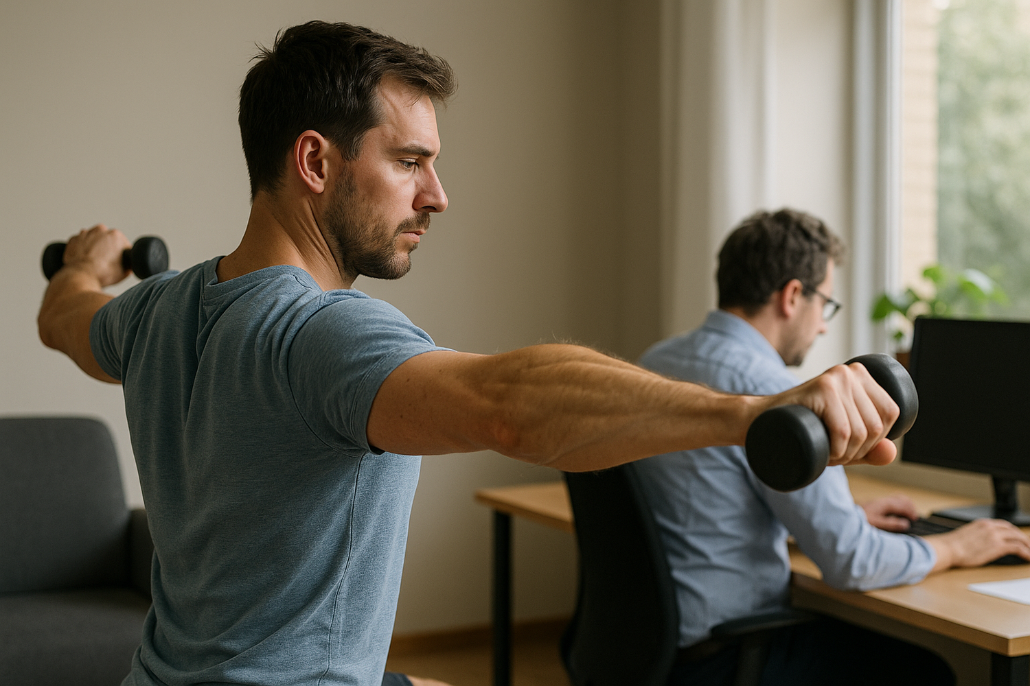 Transform your posture with shoulder training tailored for desk warriors - Illustration