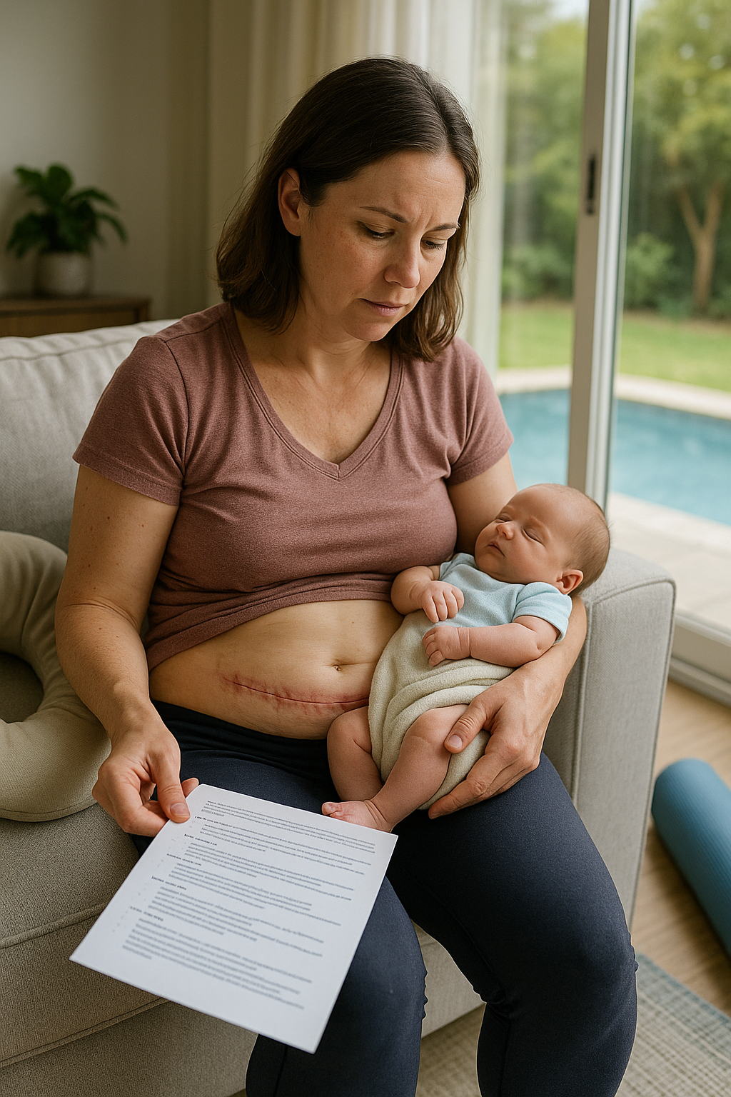 Rediscover Your Strength: Safe Steps to Exercise After a C-Section - Illustration