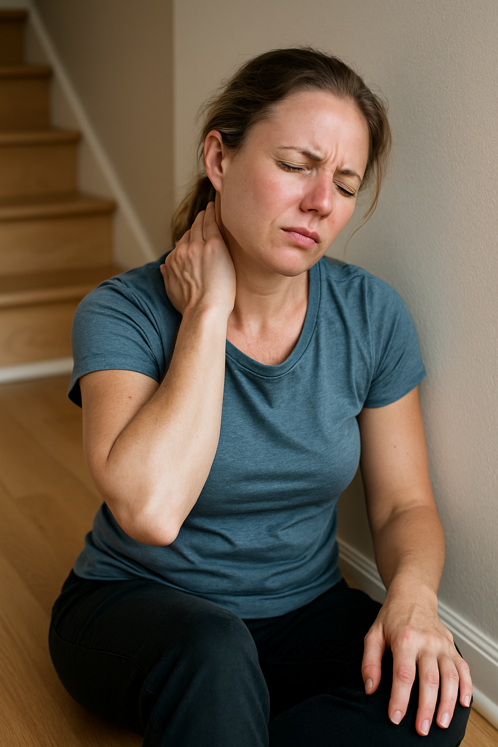 Neck injury from fall: strengthen, recover, and prevent with ease - Illustration