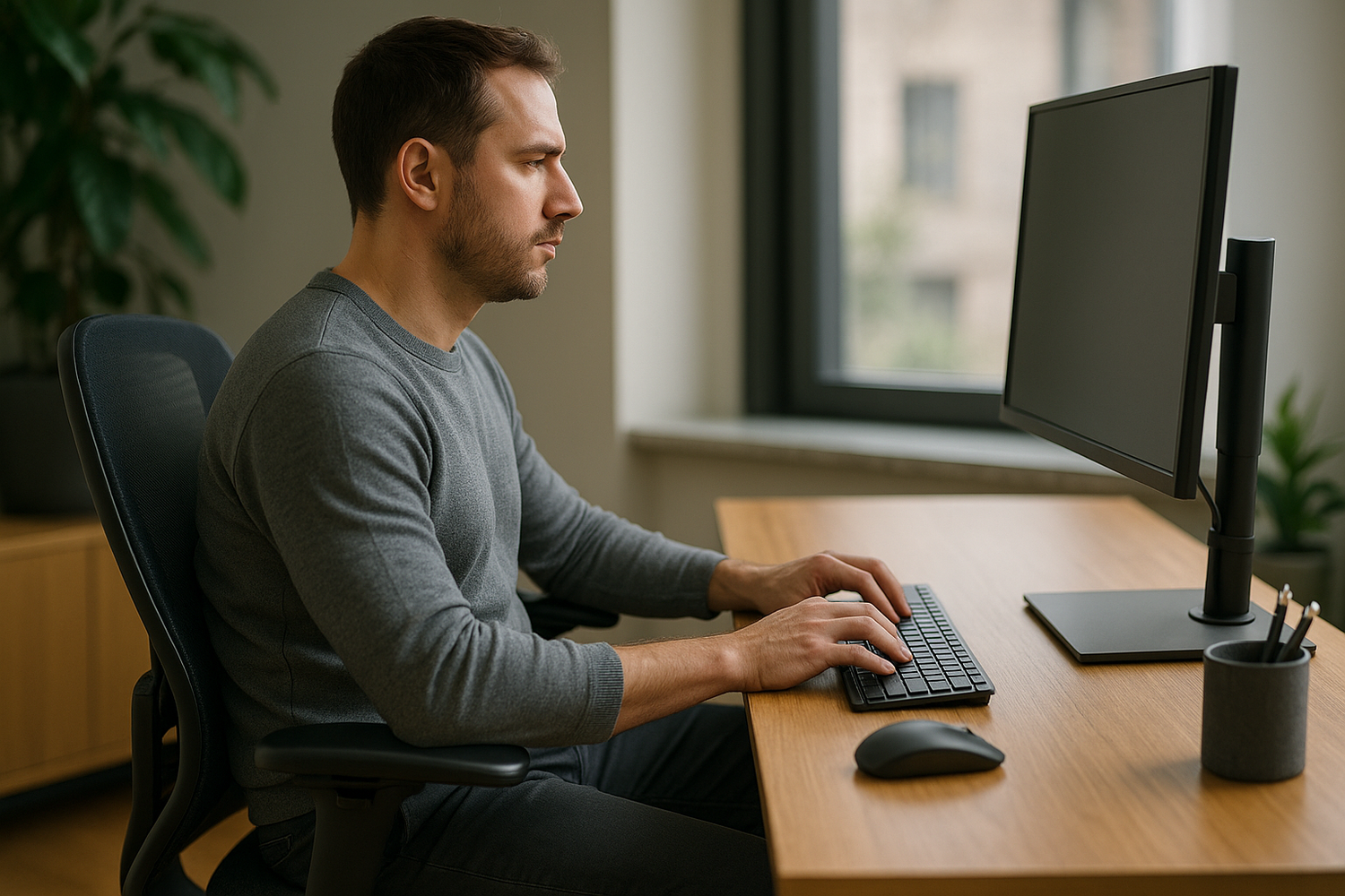 Prevent back pain with smart ergonomic choices - Illustration