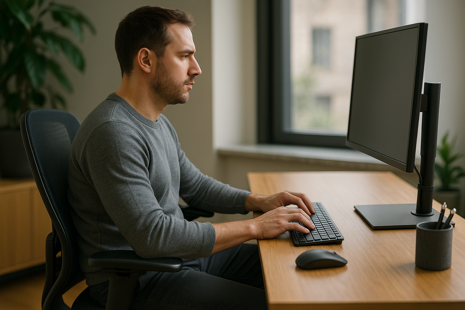 Prevent back pain with smart ergonomic choices - Illustration