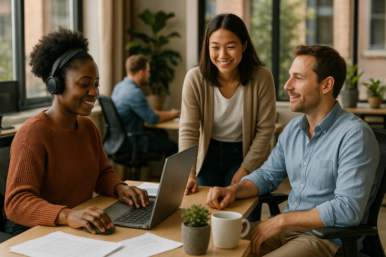 Create a thriving workplace with a healthy work environment - Illustration