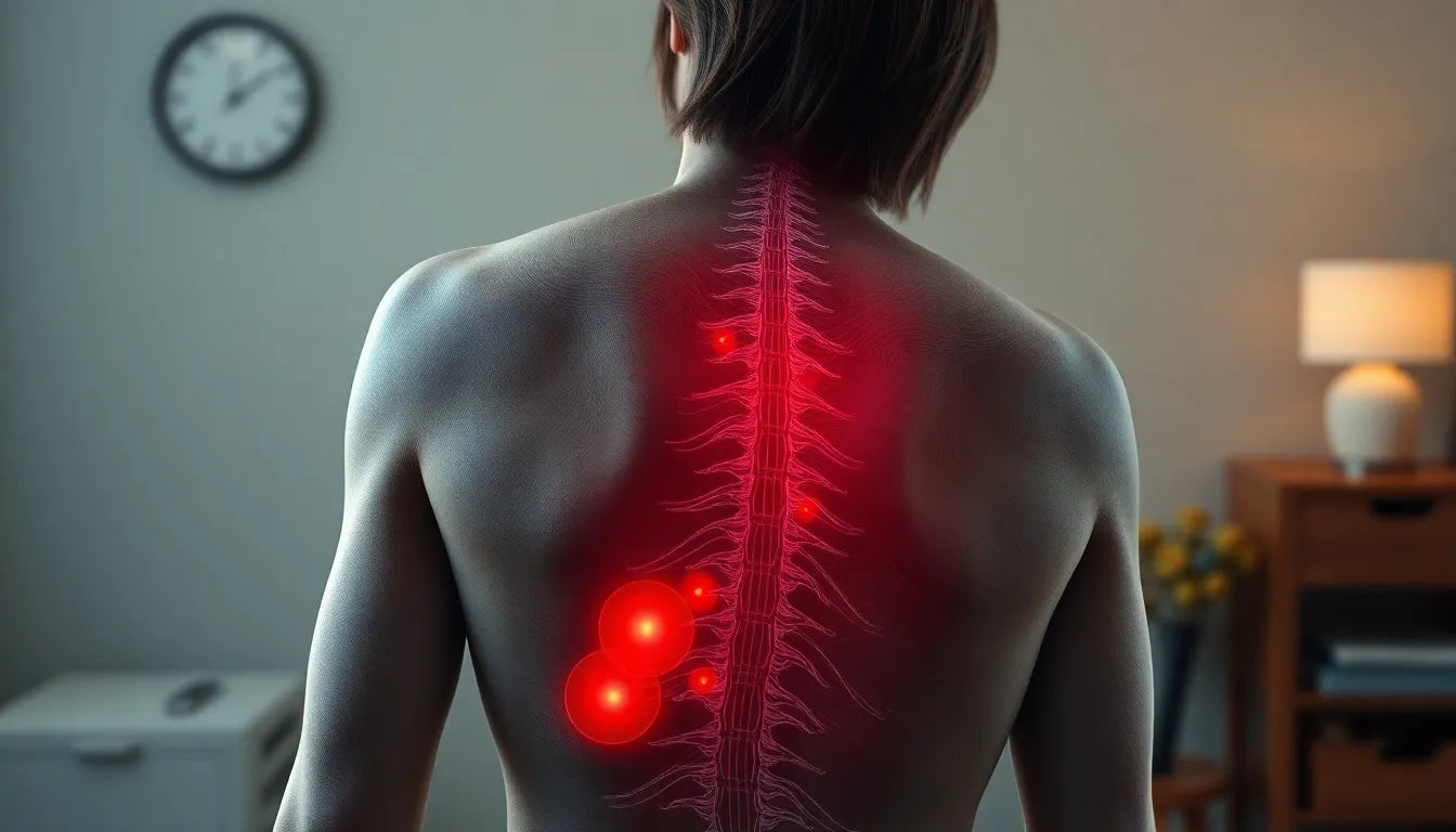 Ondt i ryggen - Illustration