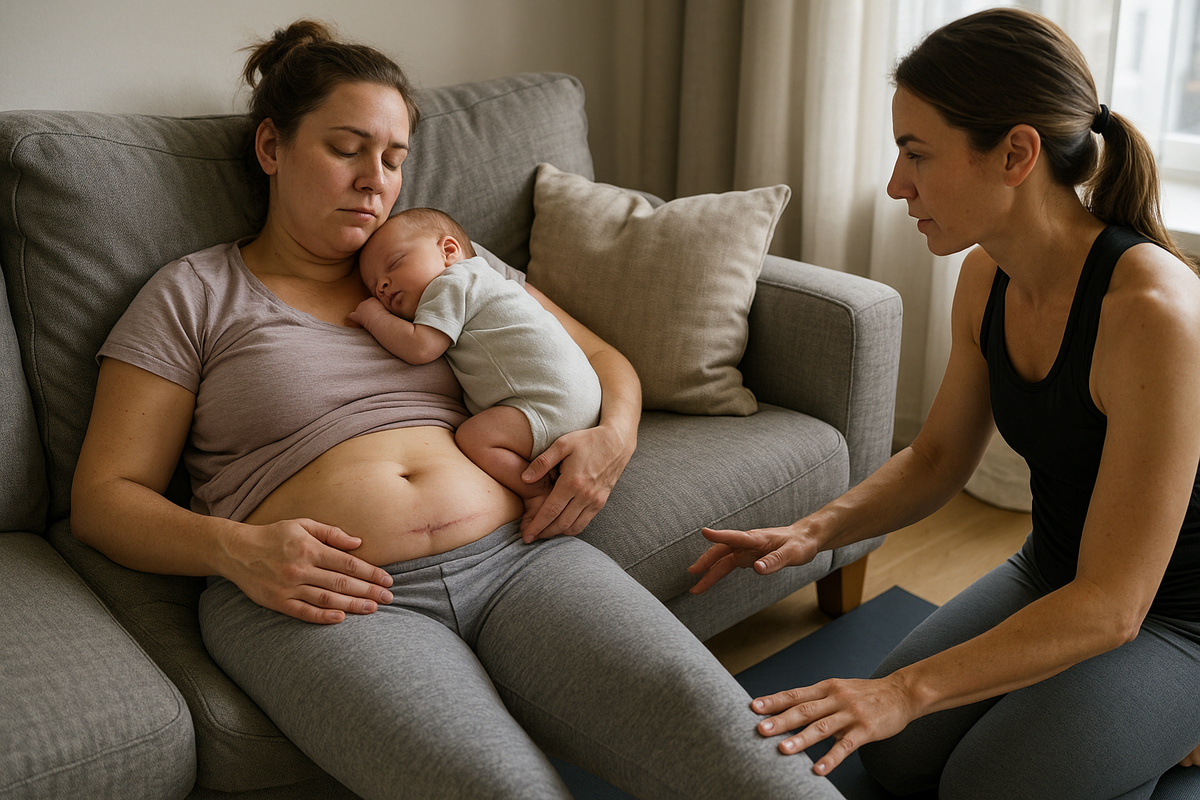Unlocking Strength: Your Path to Post-C-Section Fitness - Illustration