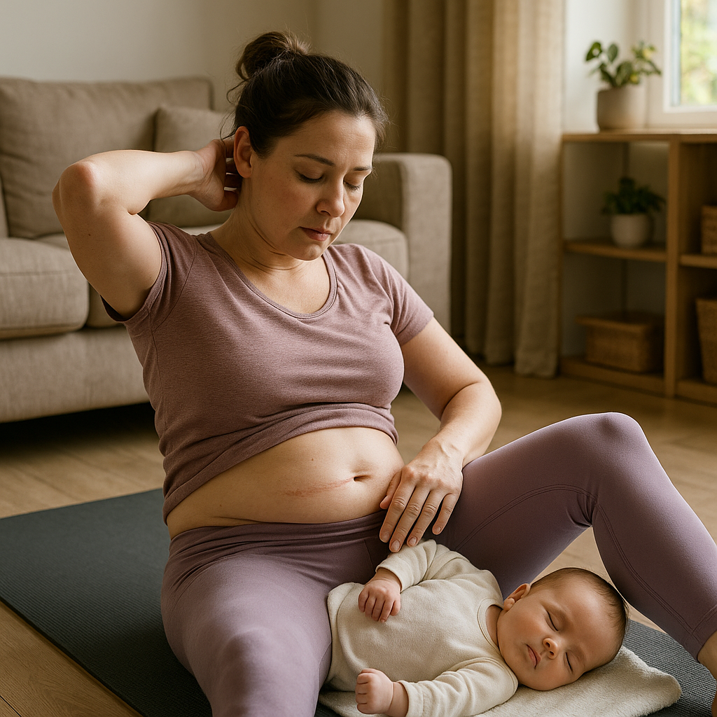 Reclaim Your Strength: Safely Exercising After a C-Section - Illustration