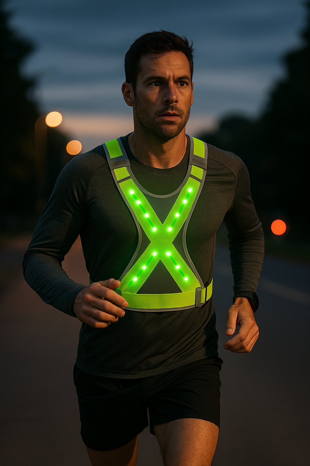 Stay Safe and Shine Bright with Reflective Running Vests - Illustration