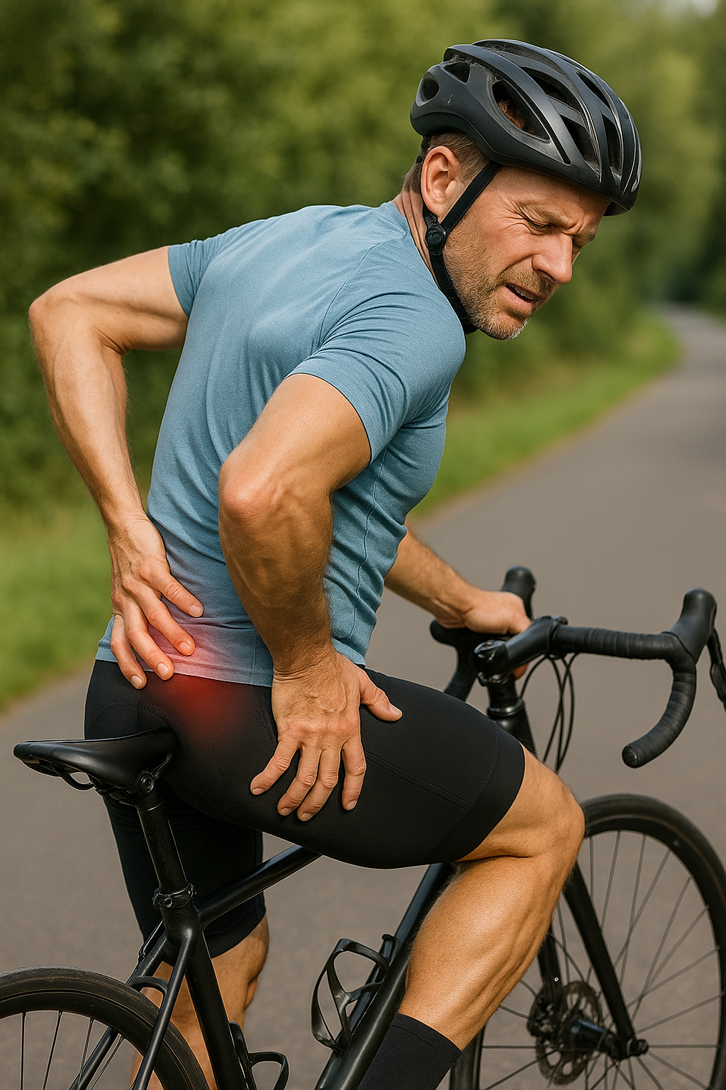 Cycling Smarter: Tackle Piriformis Syndrome with Ergonomic Solutions - Illustration