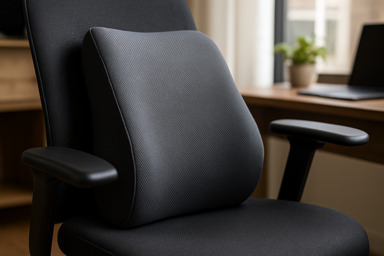 Discover the secret to perfect posture with the ultimate lumbar pillow - Illustration