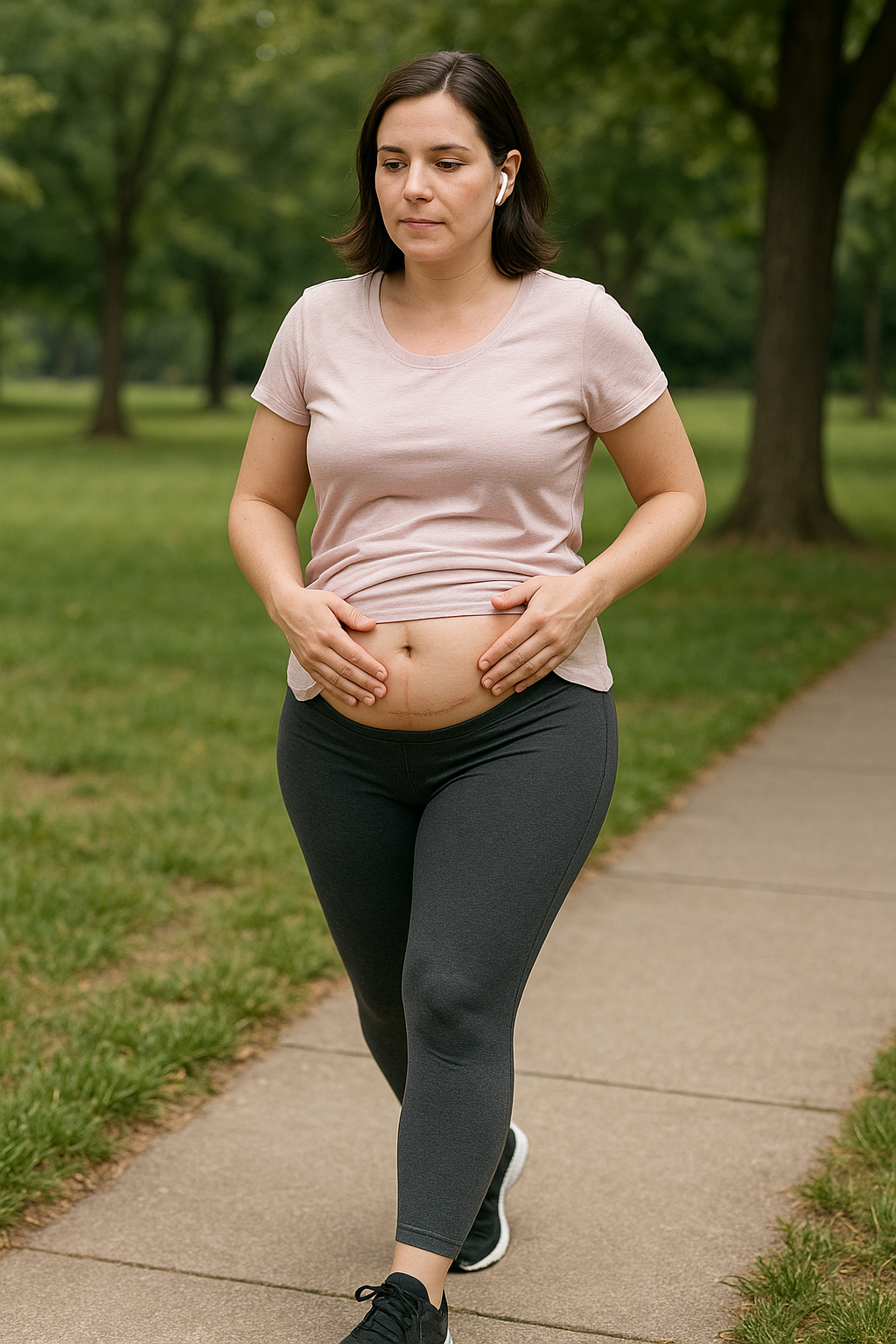 Rediscovering Strength: Safe Steps to Exercise After a C-Section - Illustration