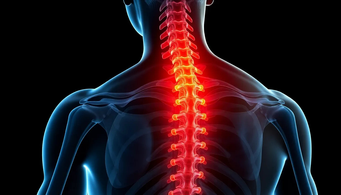 Unlock Relief: Understanding Herniated Disc Symptoms Between Your Shoulder Blades - Illustration