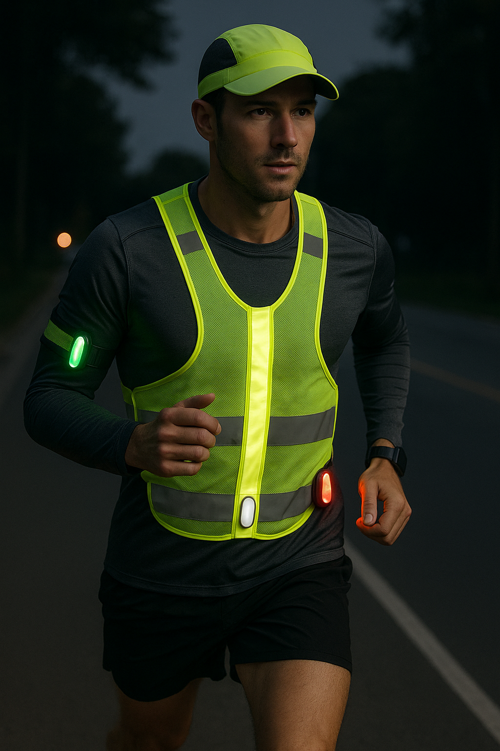 Shine Bright, Run Safe: Reflectors That Keep You Visible - Illustration