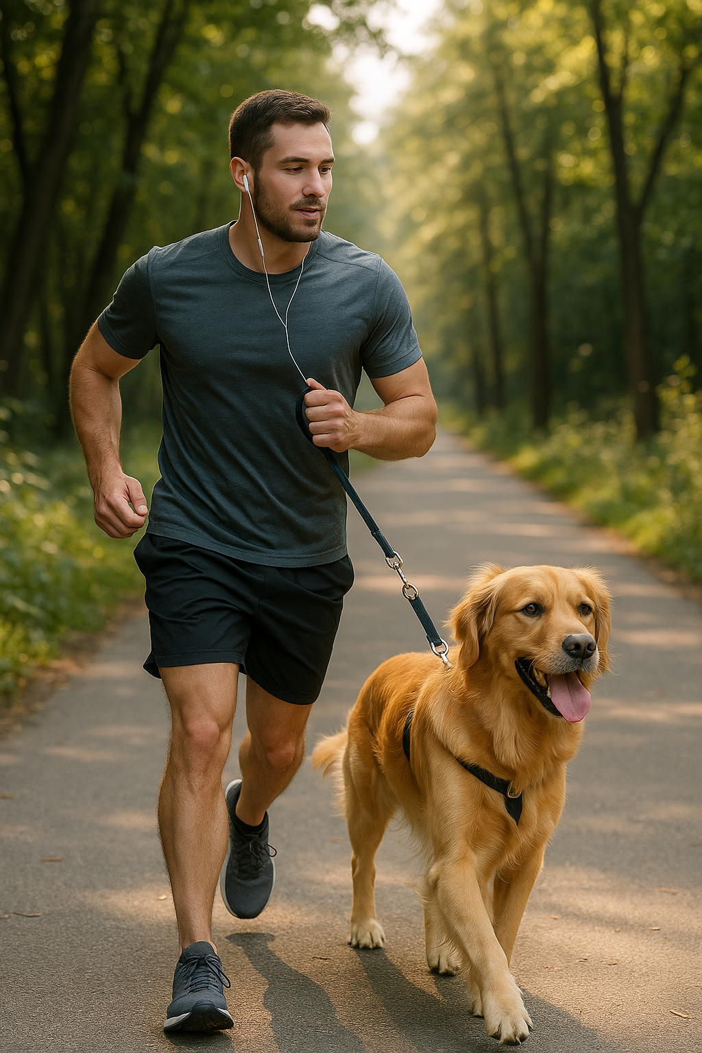 Unleash the Joy: Running with Your Dog for a Healthier Bond - Illustration