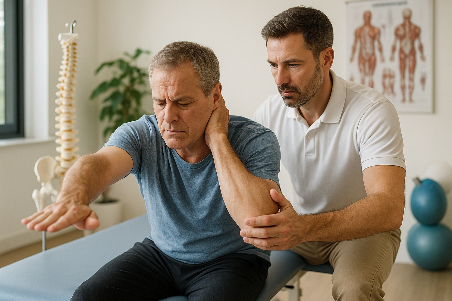 Unlock Relief: Discover How McKenzie Exercises Transform Cervical Disc Herniation Recovery - Illustration