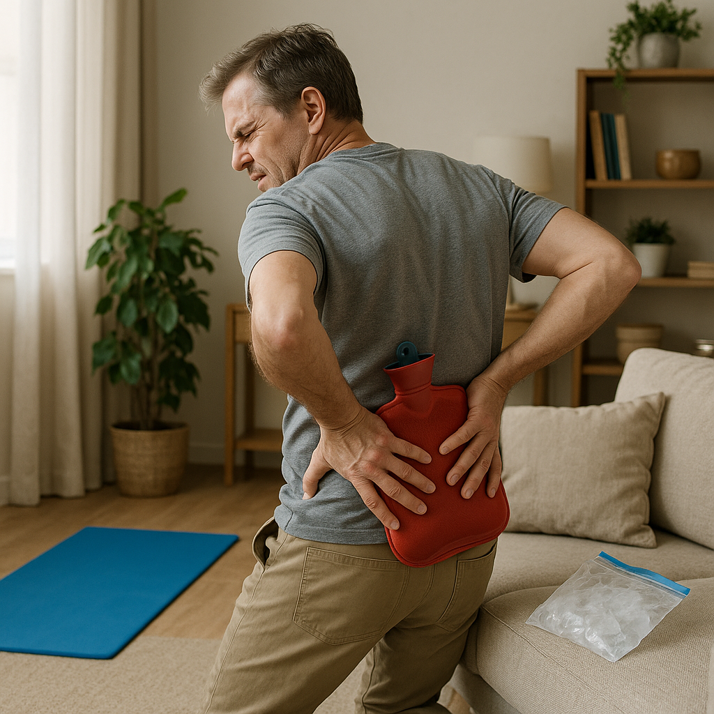 Banish Lower Back Pain with Simple Home Remedies - Illustration