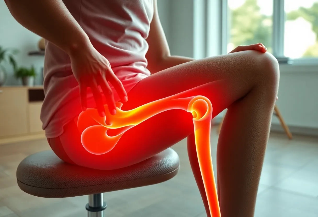 Finding Relief: Overcoming Hamstring Pain While Sitting - Illustration