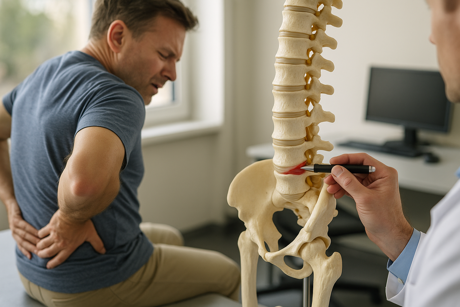 Unlocking Relief: How to Manage Lumbar Disc Pain Effectively - Illustration