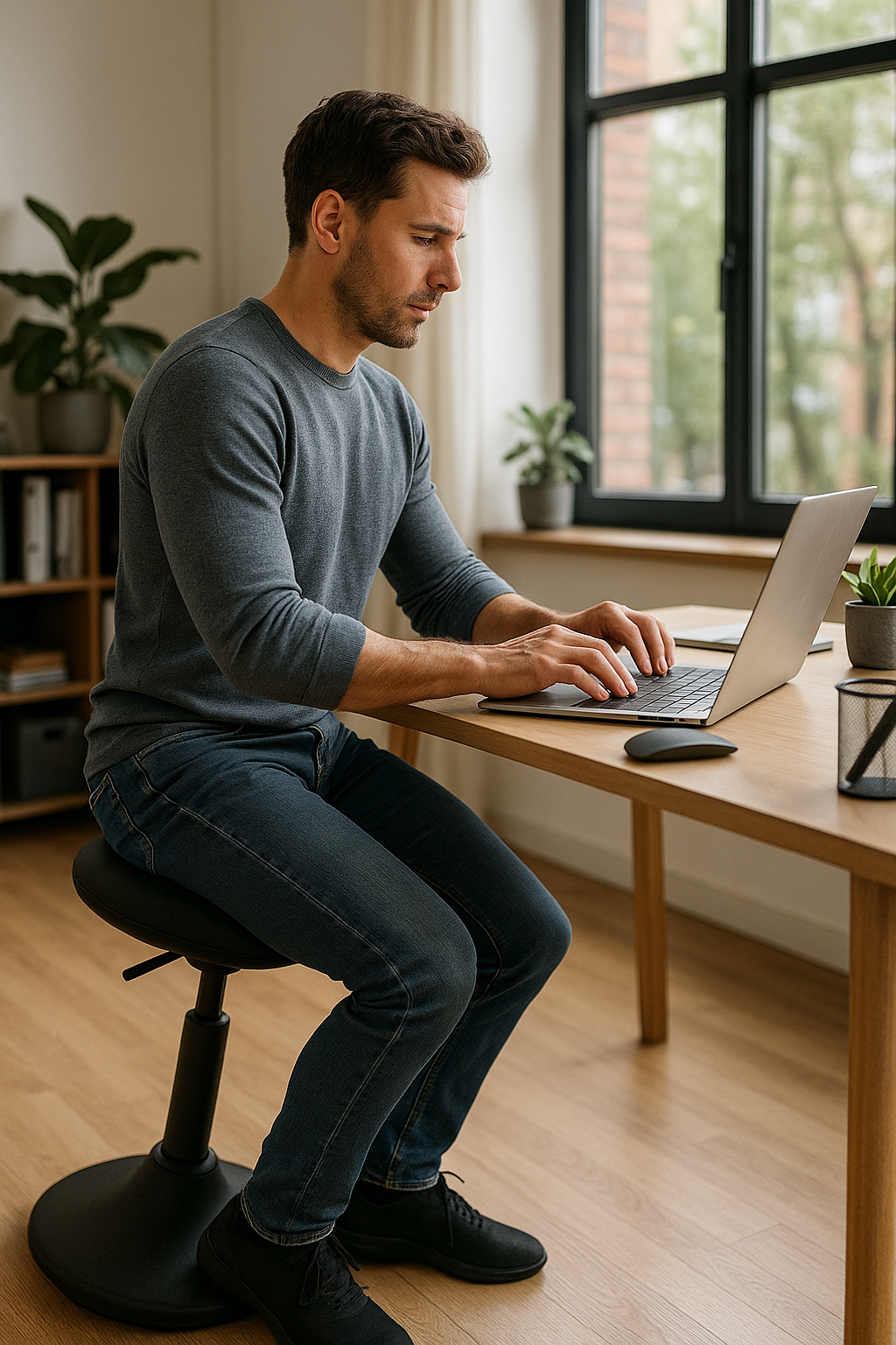 Move while you sit: discover the benefits of an active sitting position - Illustration