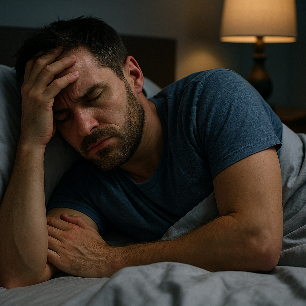 Unlock restful nights: conquer stress-induced insomnia today - Illustration