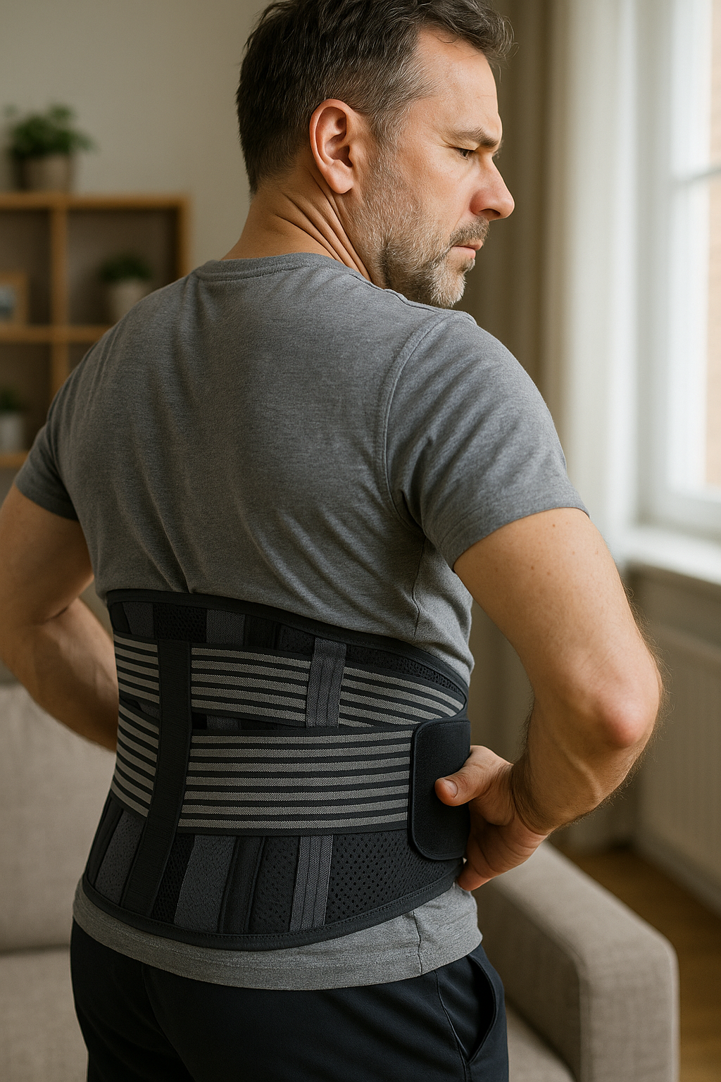 Find your comfort zone with a lumbar band for back pain relief - Illustration
