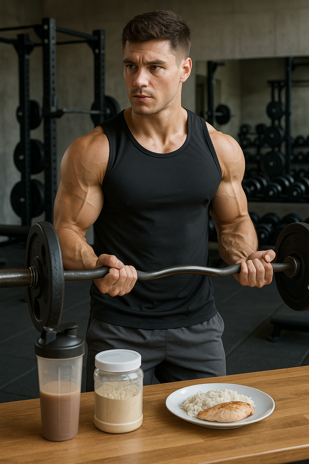 Muscle building for beginners: start your journey to strength today - Illustration