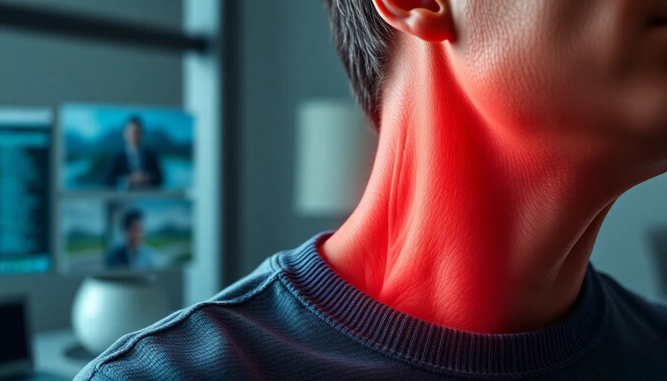 Ease Neck Strain with Simple Home Remedies - Illustration