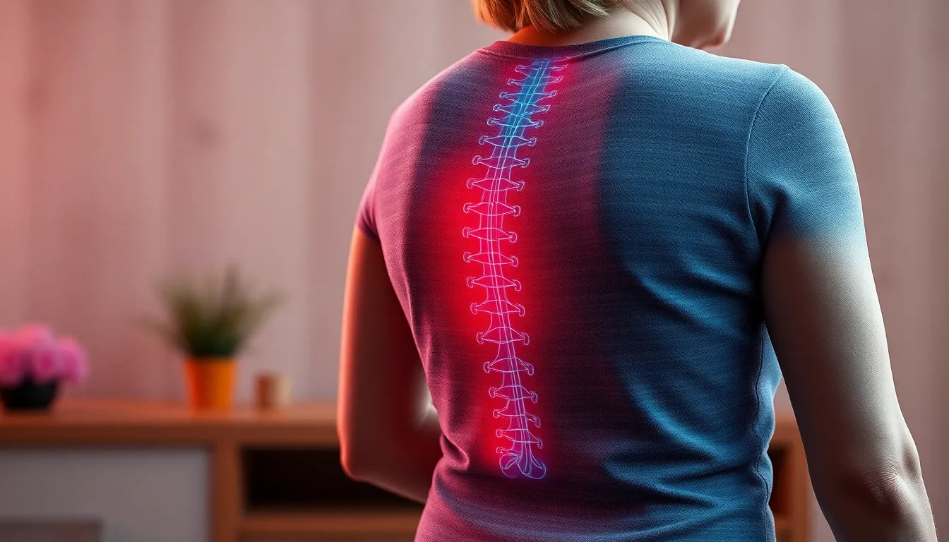 Navigating Lower Back Pain During Menopause: Finding Relief and Balance - Illustration