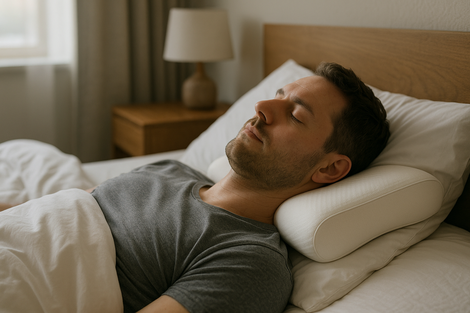 Discover the Secret to Pain-Free Sleep with the Perfect Neck Support Pillow - Illustration