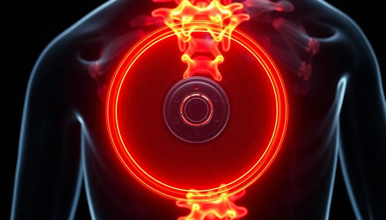 Finding Relief: Navigating Life with a Herniated Disc in the Back - Illustration