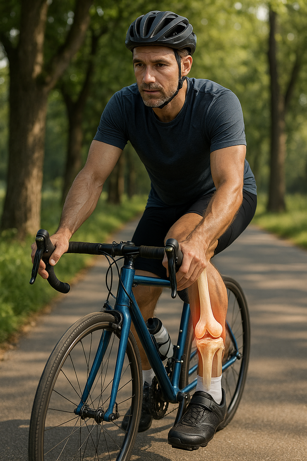 Pedal Your Way to Healthier Knees with Cycling - Illustration