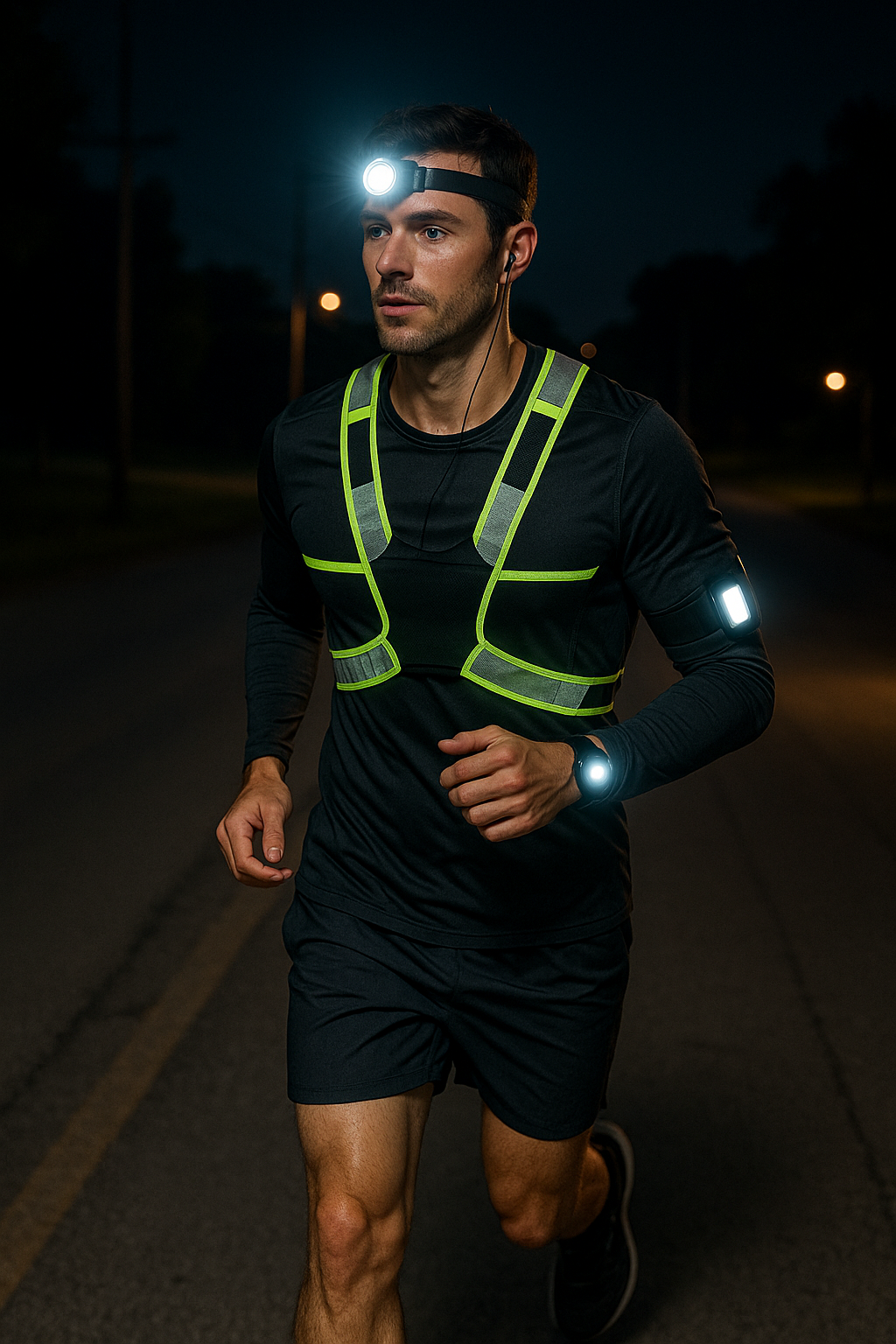 Illuminate Your Night Run: Embrace the Dark Safely and Confidently - Illustration