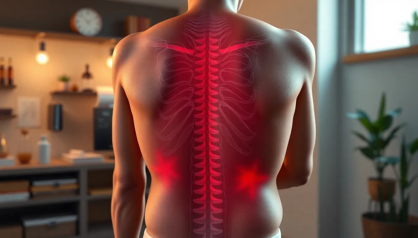 Find Relief: Say Goodbye to Mid-back Pain - Illustration