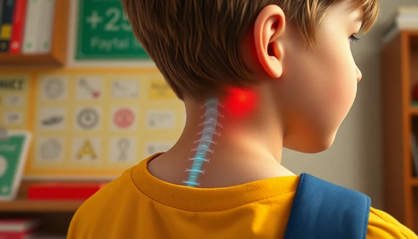 Barn ondt i nakken? Sådan hjælper du dit barn til lindring og bedre velvære - Illustration