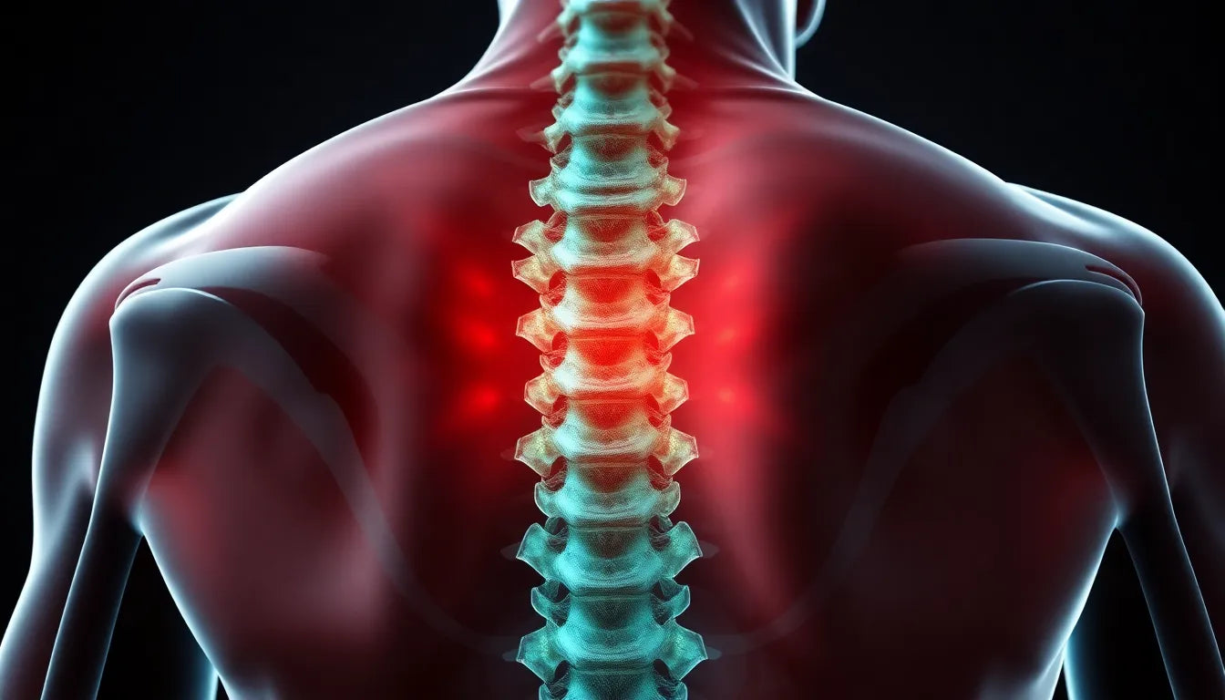 Find Relief from Upper Back Herniated Disc Pain - Illustration