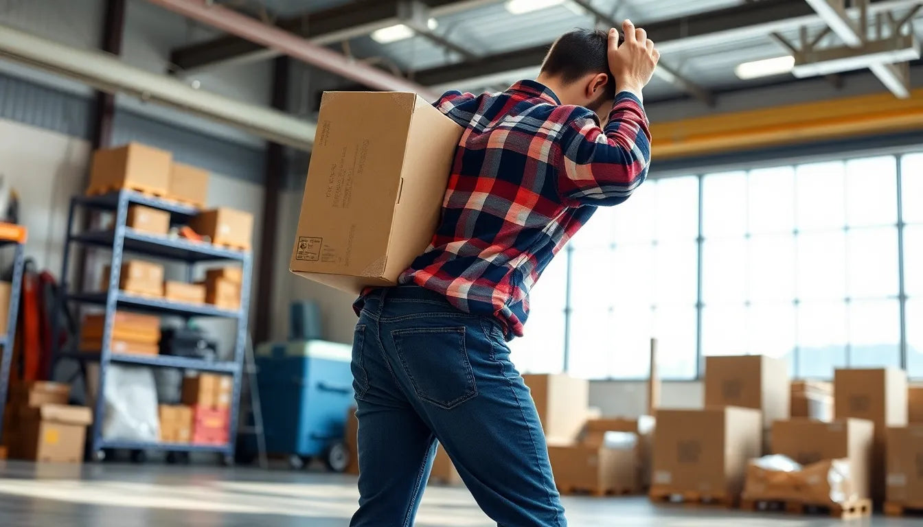 Master the art of lifting: protect your back with ergonomic techniques - Illustration