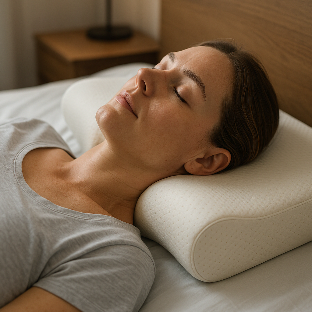 Discover the Secret to Pain-Free Sleep with an Ergonomic Pillow - Illustration