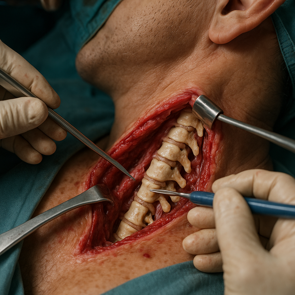 Unlocking Relief: Navigating Cervical Spinal Stenosis Surgery for a Pain-Free Future - Illustration