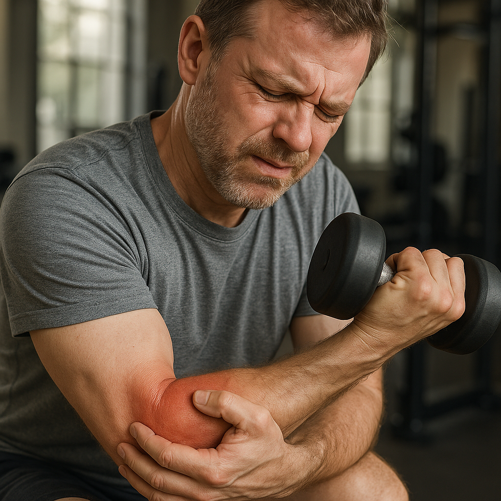 Strengthen Your Game: Practice Reader's Guide to Tennis Elbow Exercises with Weights - Illustration