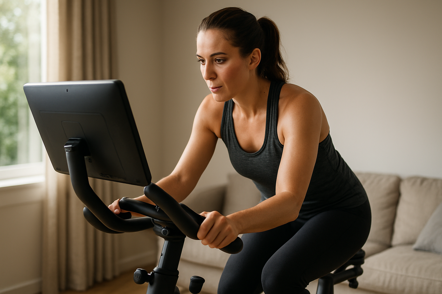 Pedal into the future with the ultimate exercise bike experience - Illustration