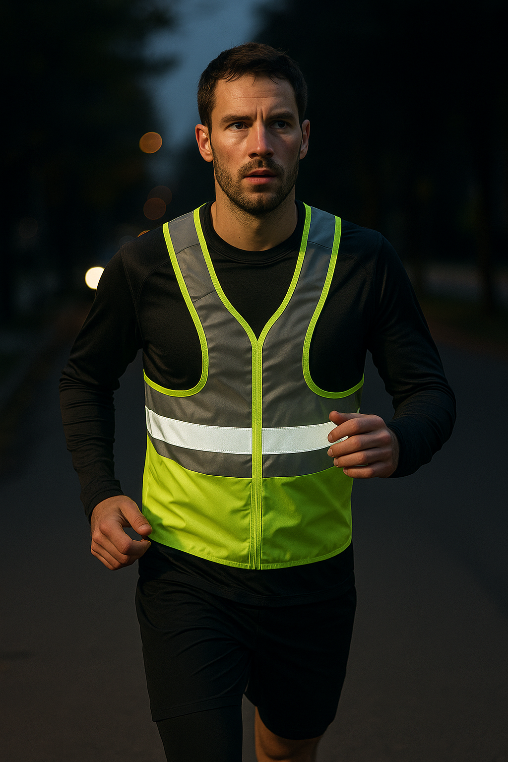 Stay Safe and Shine Bright: The Ultimate Reflective Vest for Runners - Illustration