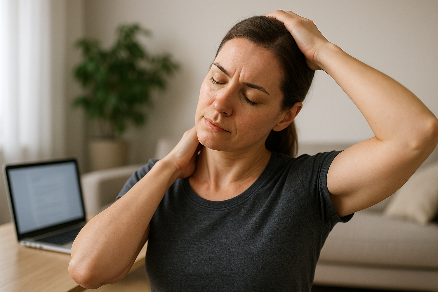 Unlock Tension: Simple Moves for Neck and Shoulder Bliss - Illustration