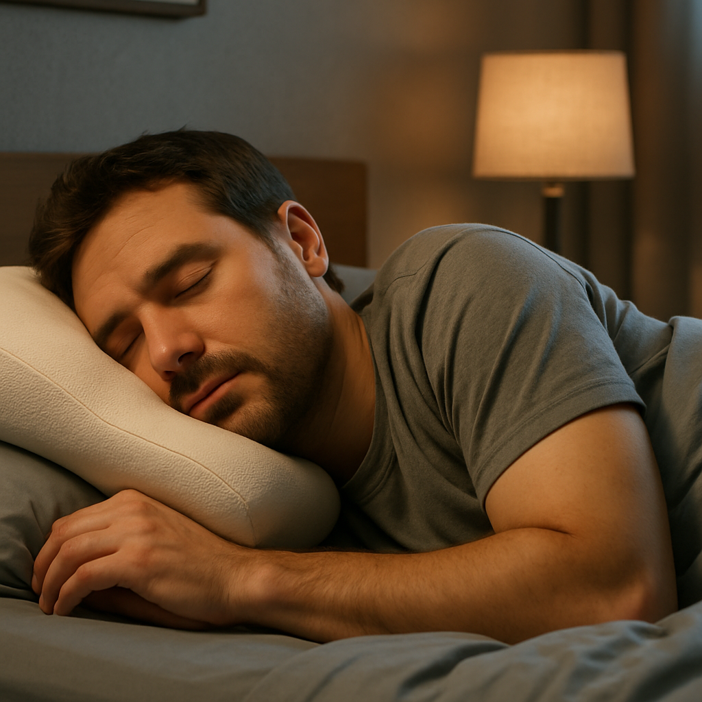 Unlock the secret to falling asleep faster with ergonomic support - Illustration