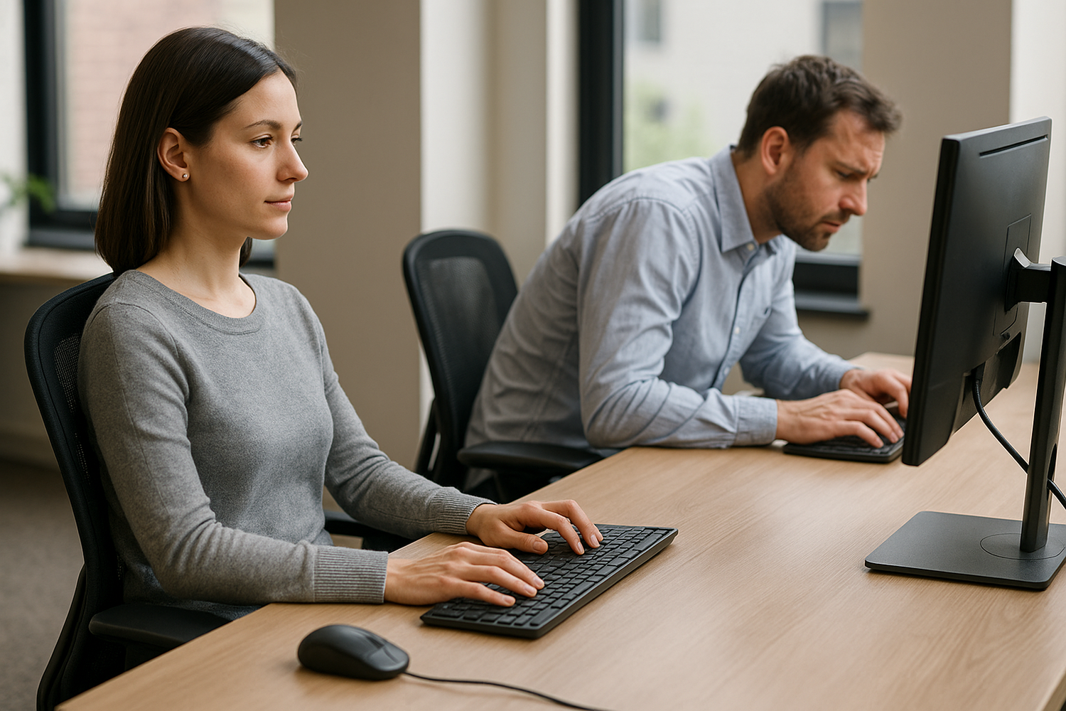 Master the Art of Ergonomic Working Positions for a Healthier You - Illustration