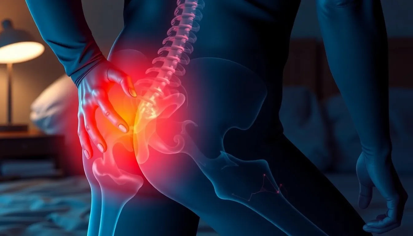 Rest easy: overcoming nighttime hip pain for better sleep - Illustration