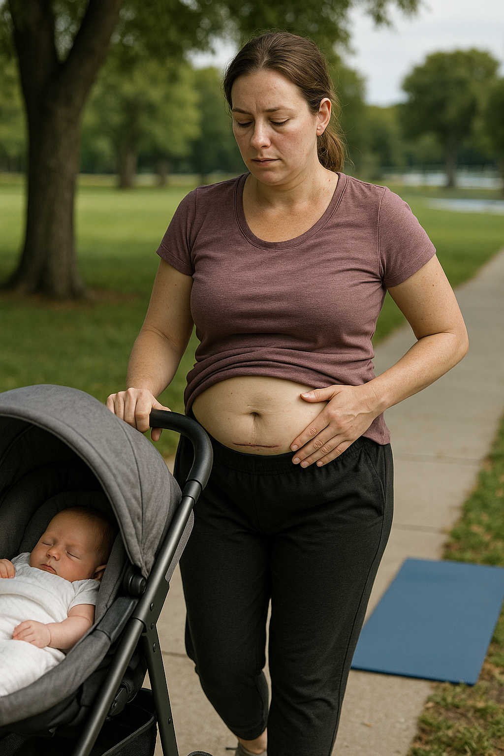 Rediscover Your Strength: Gentle Exercise After a C-Section - Illustration